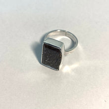 Anillo Meteorito 10 - Condrito H5 - Los Vientos 003 - Colección Nebulosa