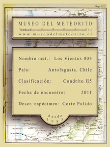 Souvenir Museo del Meteorito 83